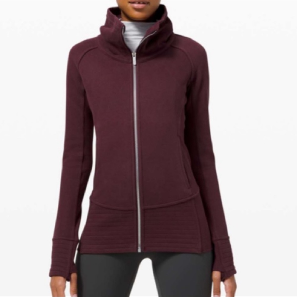 Lululemon radiant jacket deep burgundy size 8